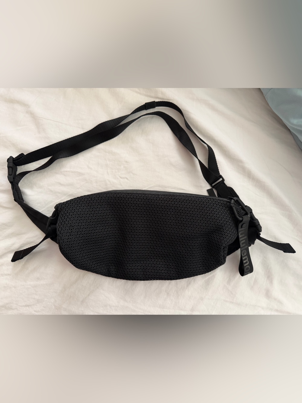 Black lululemon crossbody belt bag